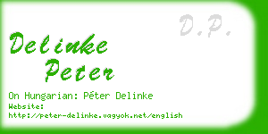 delinke peter business card