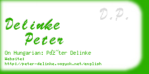 delinke peter business card